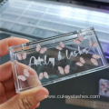 custom eyelash packaging rectangle acrylic lash case